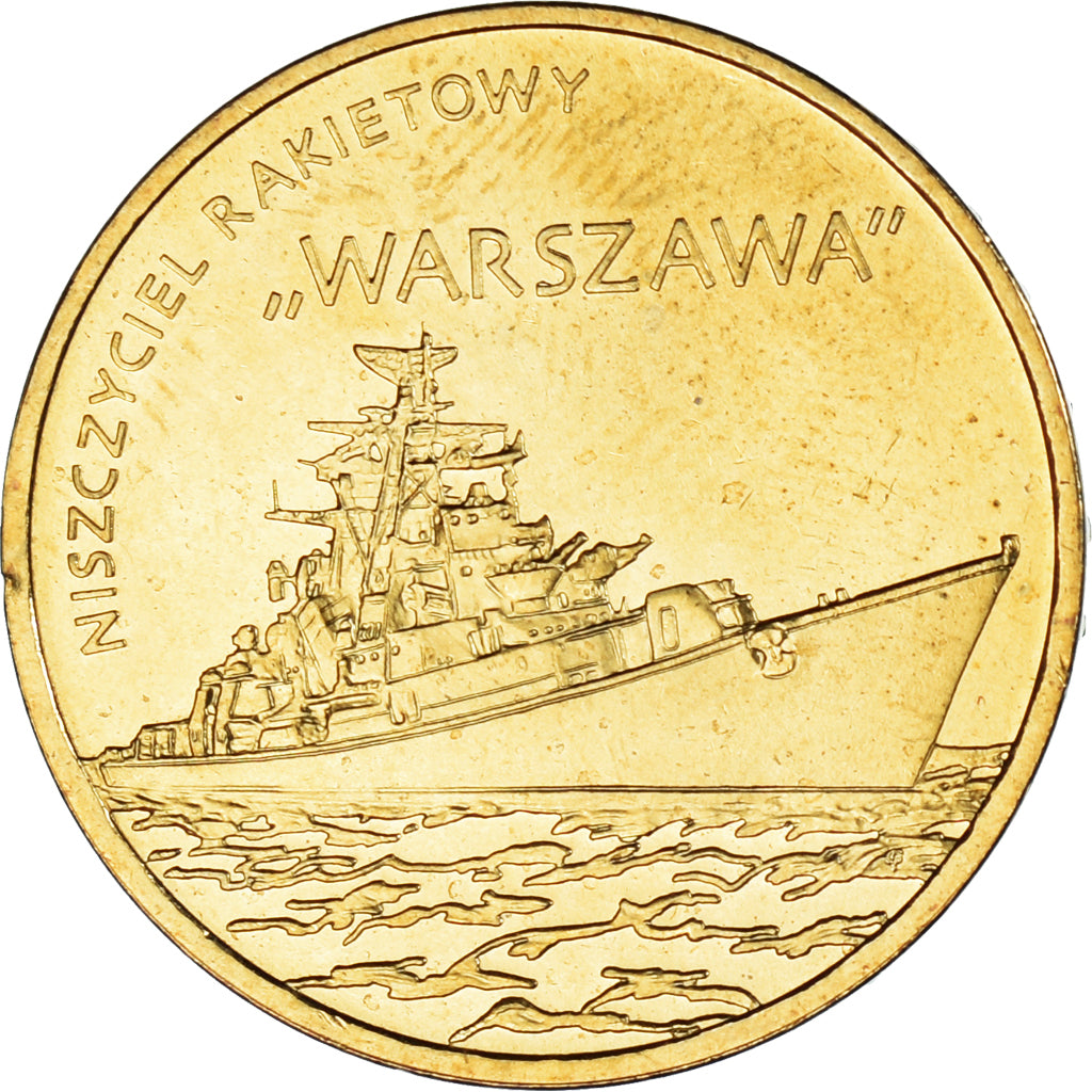 Münze, Polen, 2 Zlotych, 2013, Warsaw, Navire Warszawa, UNZ