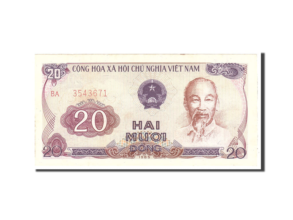 Banknote, Vietnam, 20 D<ox>ng, 1985, Undated, KM:94a, AU(55-58)