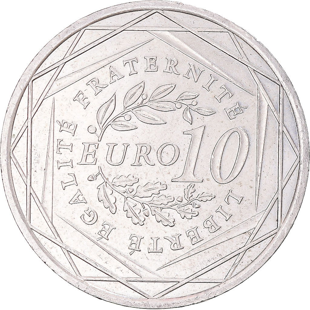 France, 10 Euro, 2009, Semeuse, TTB+, Argent