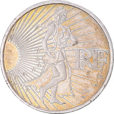 France, 10 Euro, 2009, Semeuse, AU(50-53), Silver