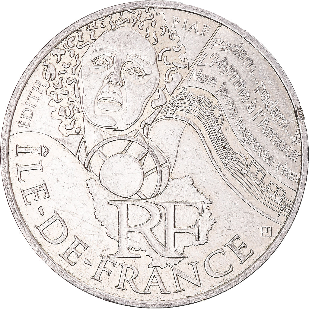 Frankrijk, 10 Euro, 2012, Paris, Ile De France, ZF+, Zilver, KM:1875