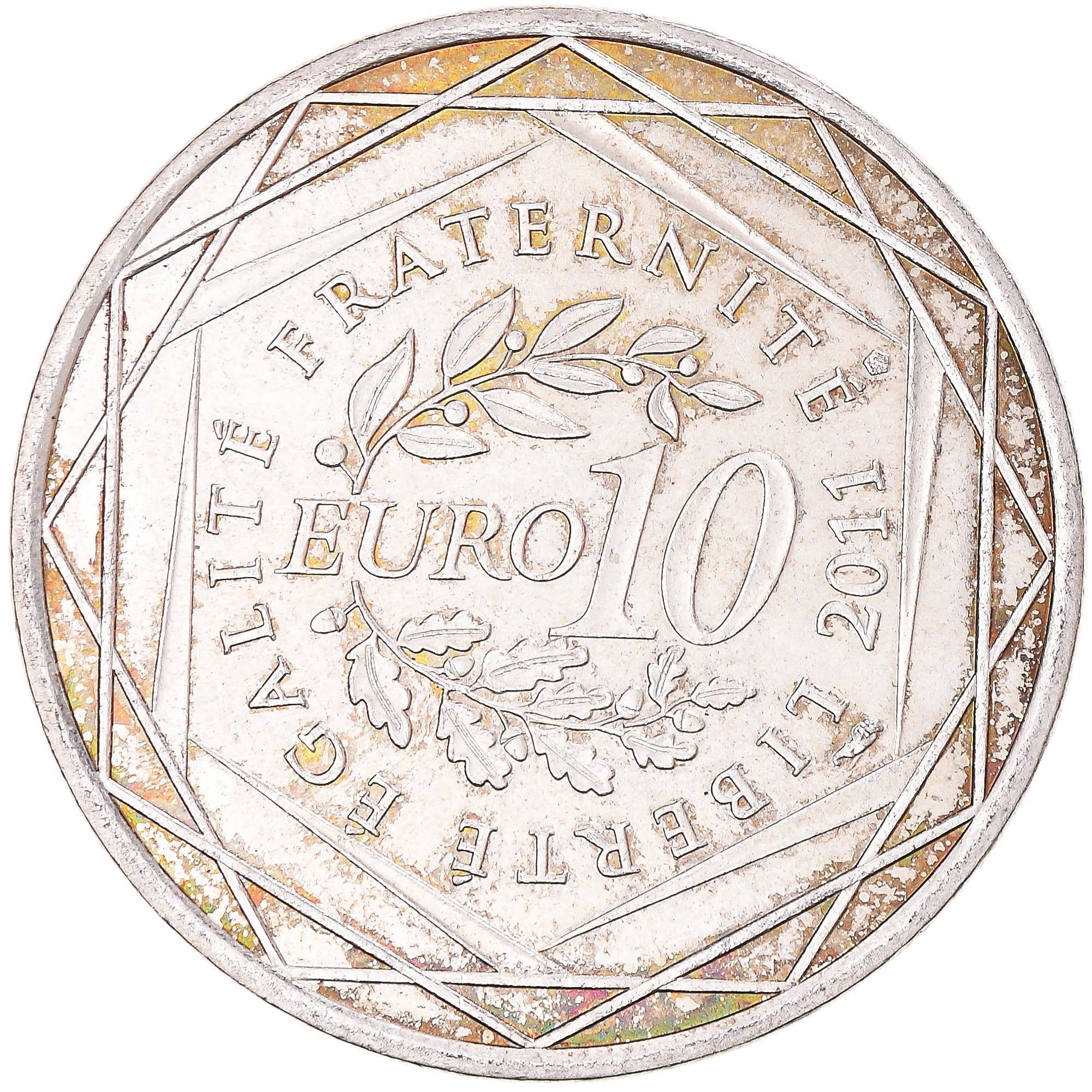 France, 10 Euro, 2011, Paris, Ile De France, TTB+, Argent, KM:1739