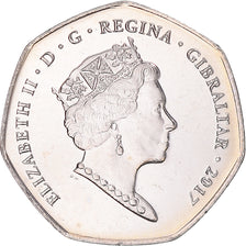 Coin, Gibraltar, 50 Pence, 2017, Pobjoy Mint, 1967 Referendum Anniversary