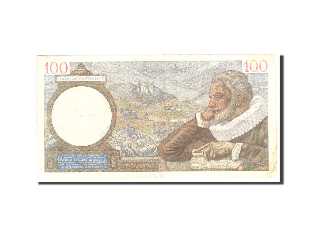 Banconote, Francia, 100 Francs, 1939, 1939-11-16, BB, Fayette:26.15, KM:94
