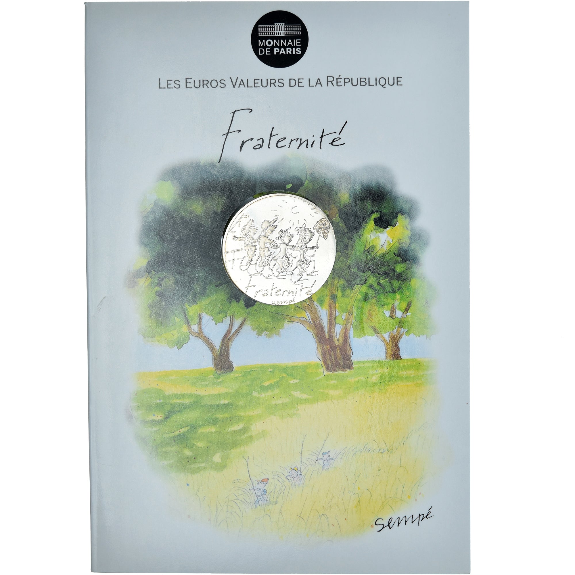 France, Sempé - Fraternité, 10 Euro, 2014, SEMPÉ - FRATERNITÉ, MS(65-70)