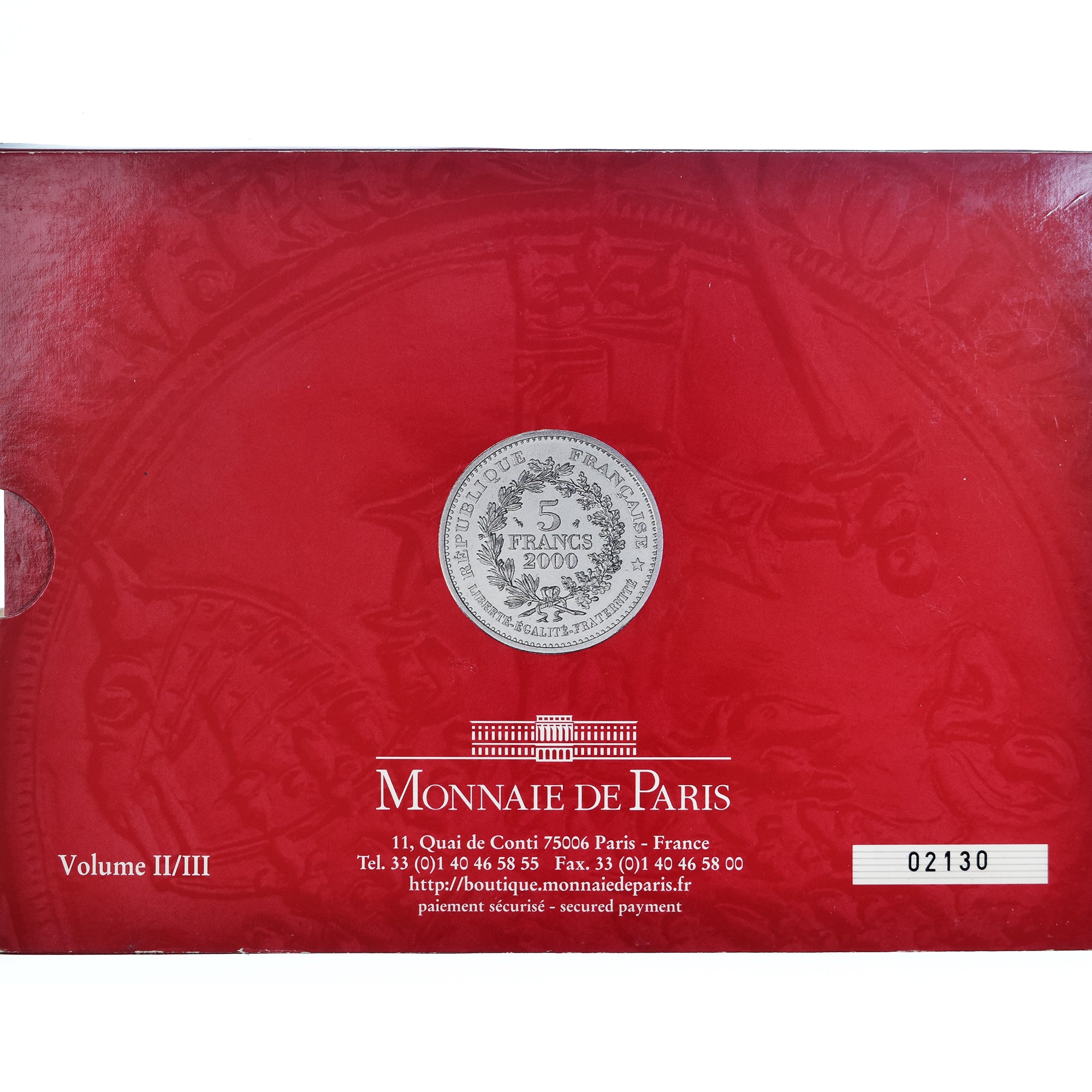 Francia, Coffret 3x 5 Francs, 2000 Ans de Monnaies Françaises (2/3), 2000