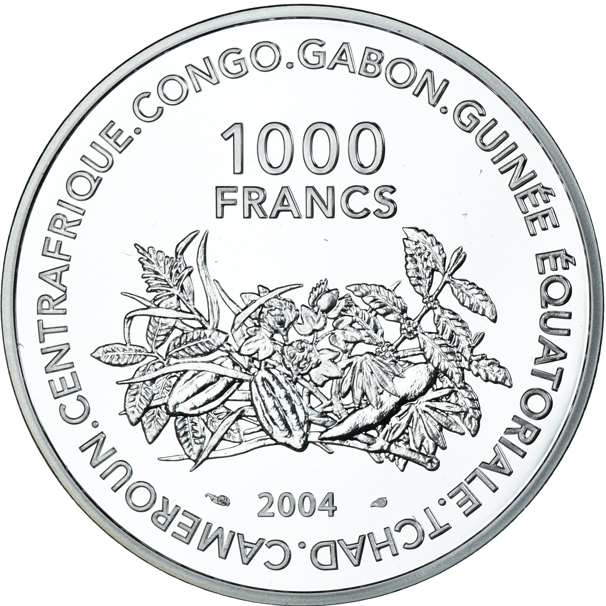 Münze, Kamerun, 1000 Francs, 2004, Allemagne 2006.BE, STGL, Silber