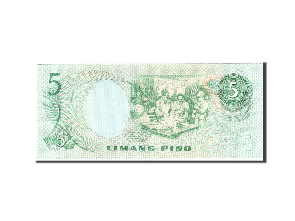 Banknote, Philippines, 5 Piso, 1969, Undated, KM:143b, AU(50-53)