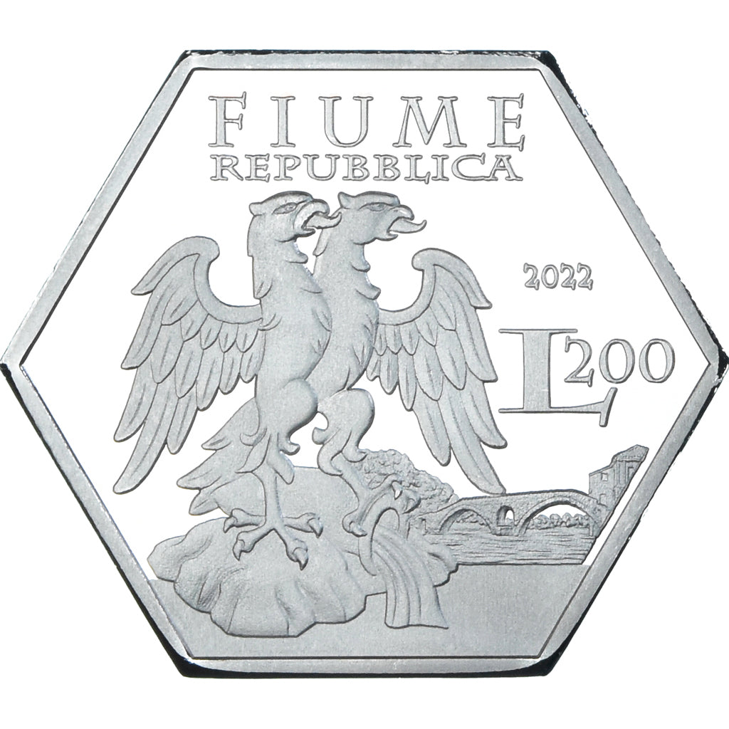 Münze, Kroatien, 200 Lire, 2022, Free State of Fiume.BE, STGL, Cupronickel