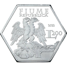 Moeda, Croácia, 200 Lire, 2022, Free State of Fiume.BE, MS(65-70), Cupronickel