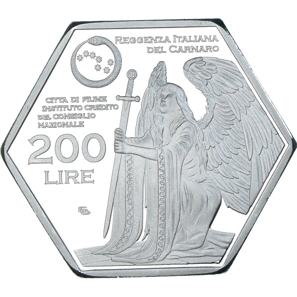 Münze, Kroatien, 200 Lire, 2022, Free State of Fiume.BE, STGL, Cupronickel