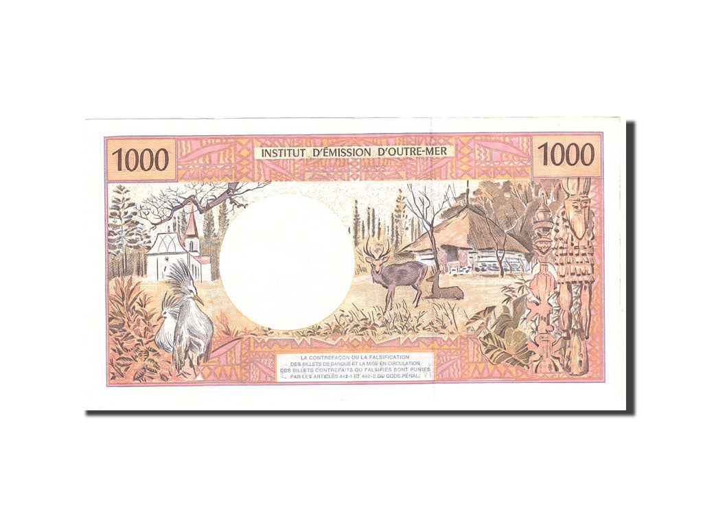 Banconote, Tahiti, 1000 Francs, 1985, KM:27d, Undated, BB