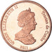 Coin, NIGHTINGALE ISLAND, 2 Pence, 2011, Île Nightingale., MS(63), Cuivre