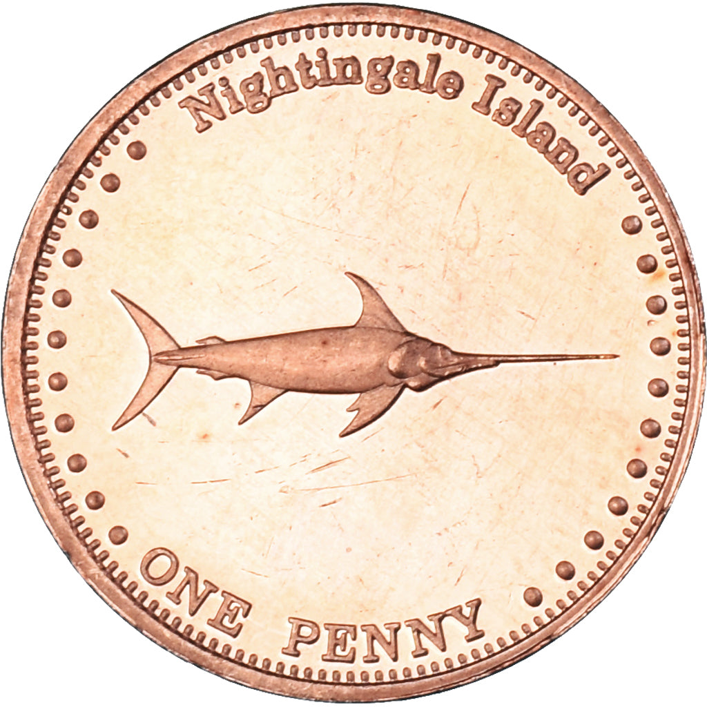 Coin, NIGHTINGALE ISLAND, Penny, 2011, Île de Nightingale, MS(63), Cuivre