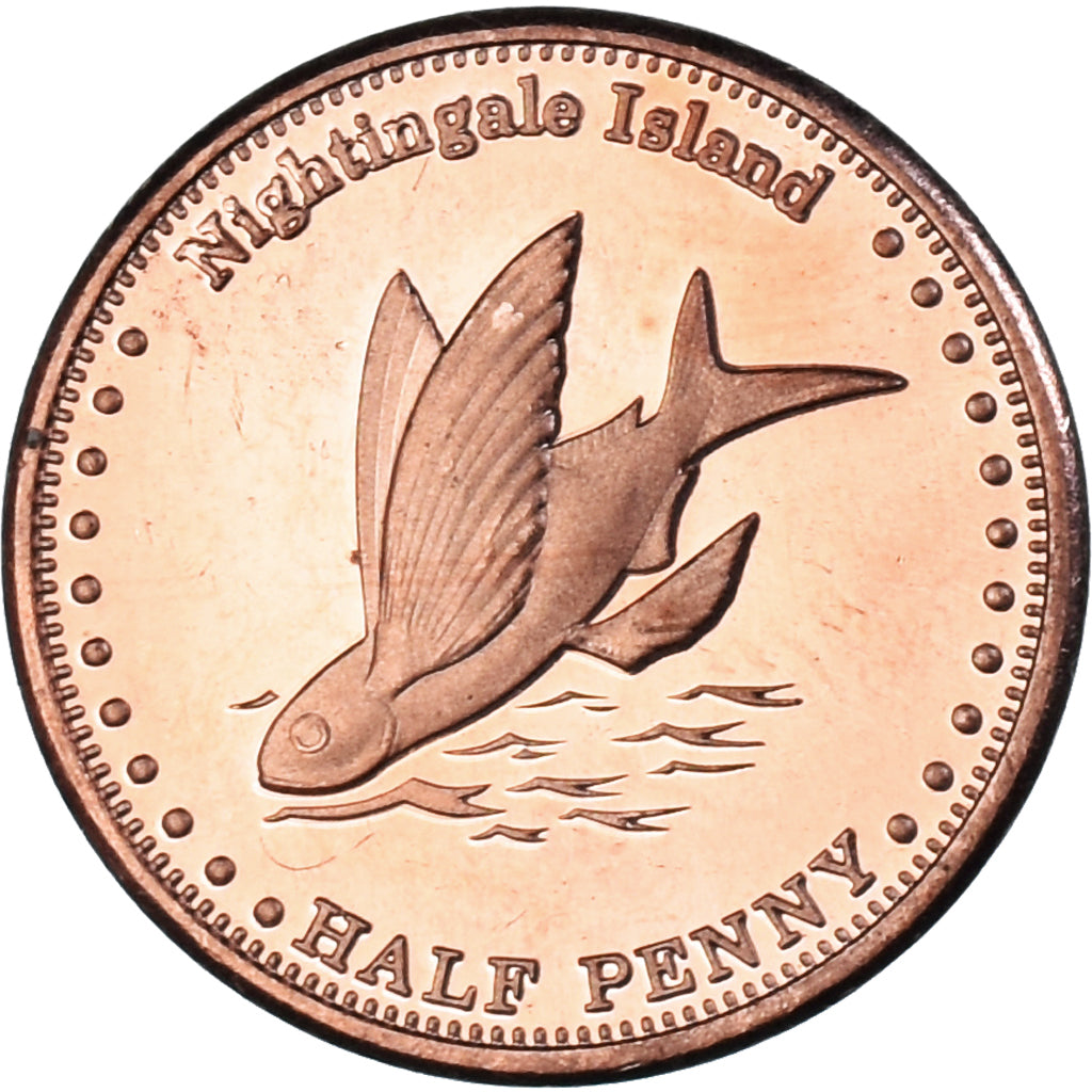 Coin, NIGHTINGALE ISLAND, 1/2 Penny, 2011, Île de Nightingale, MS(63), Cuivre