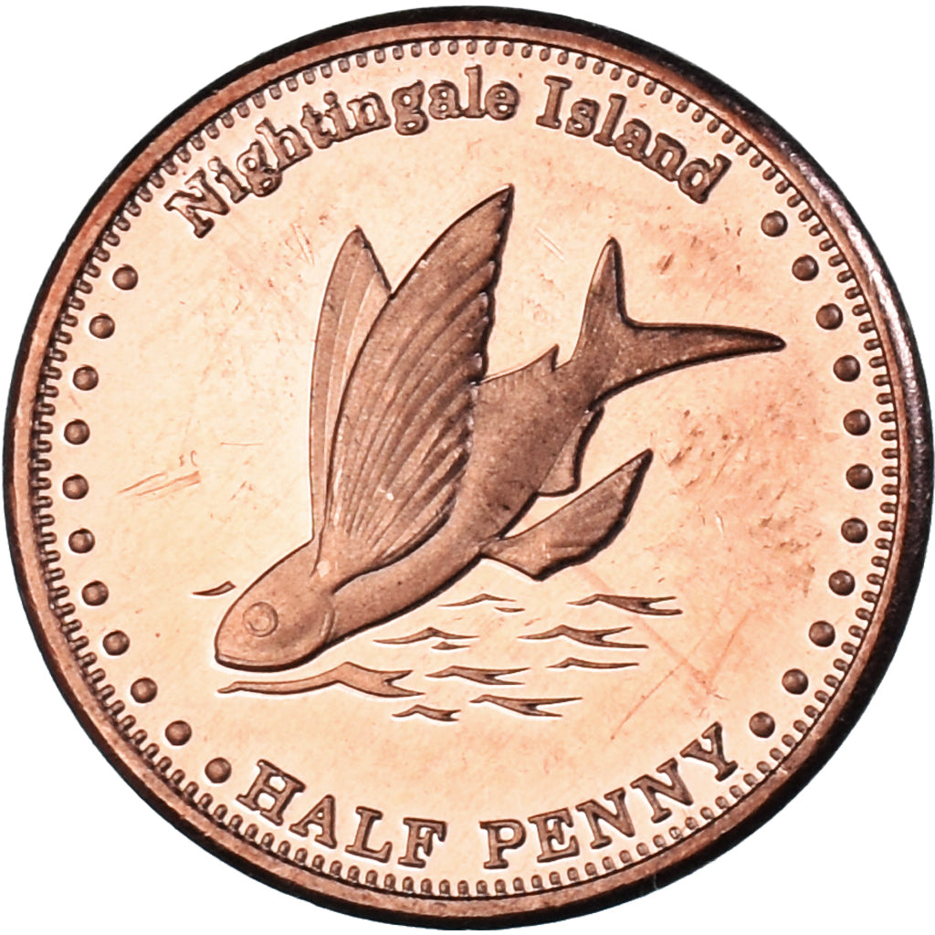 Coin, NIGHTINGALE ISLAND, 1/2 Penny, 2011, Île de Nightingale, MS(63), Cuivre