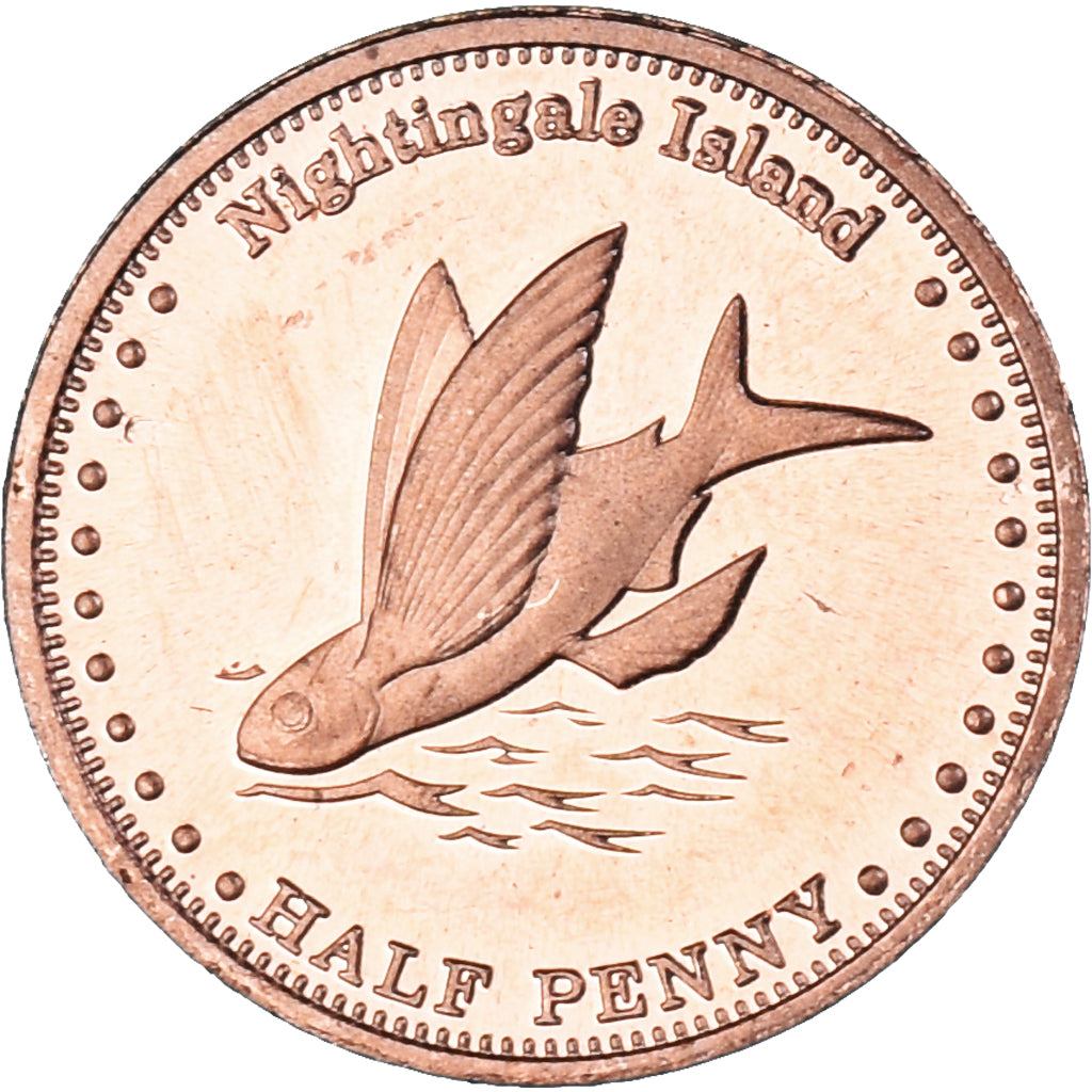 Coin, NIGHTINGALE ISLAND, 1/2 Penny, 2011, Île de Nightingale, MS(63), Cuivre