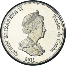 Coin, NIGHTINGALE ISLAND, 5 Pence, 2011, 4th portrait; Nightingale Island