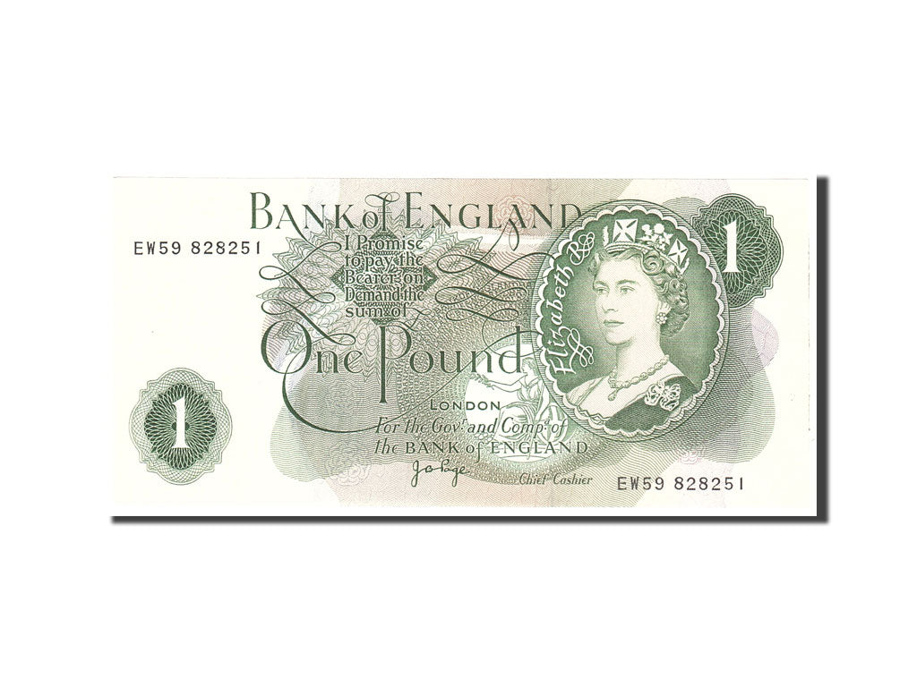 Billet, Grande-Bretagne, 1 Pound, 1970, Undated, KM:374g, NEUF