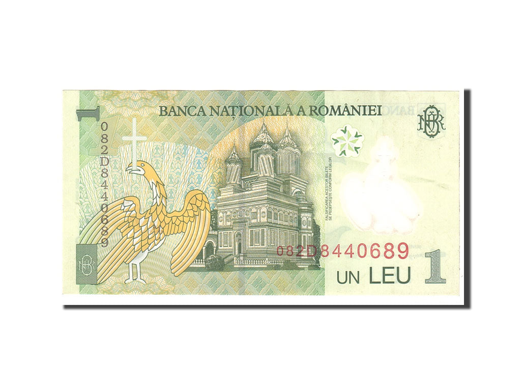 Banknote, Romania, 1 Leu, 2005, 2005-07-01, KM:117a, EF(40-45)