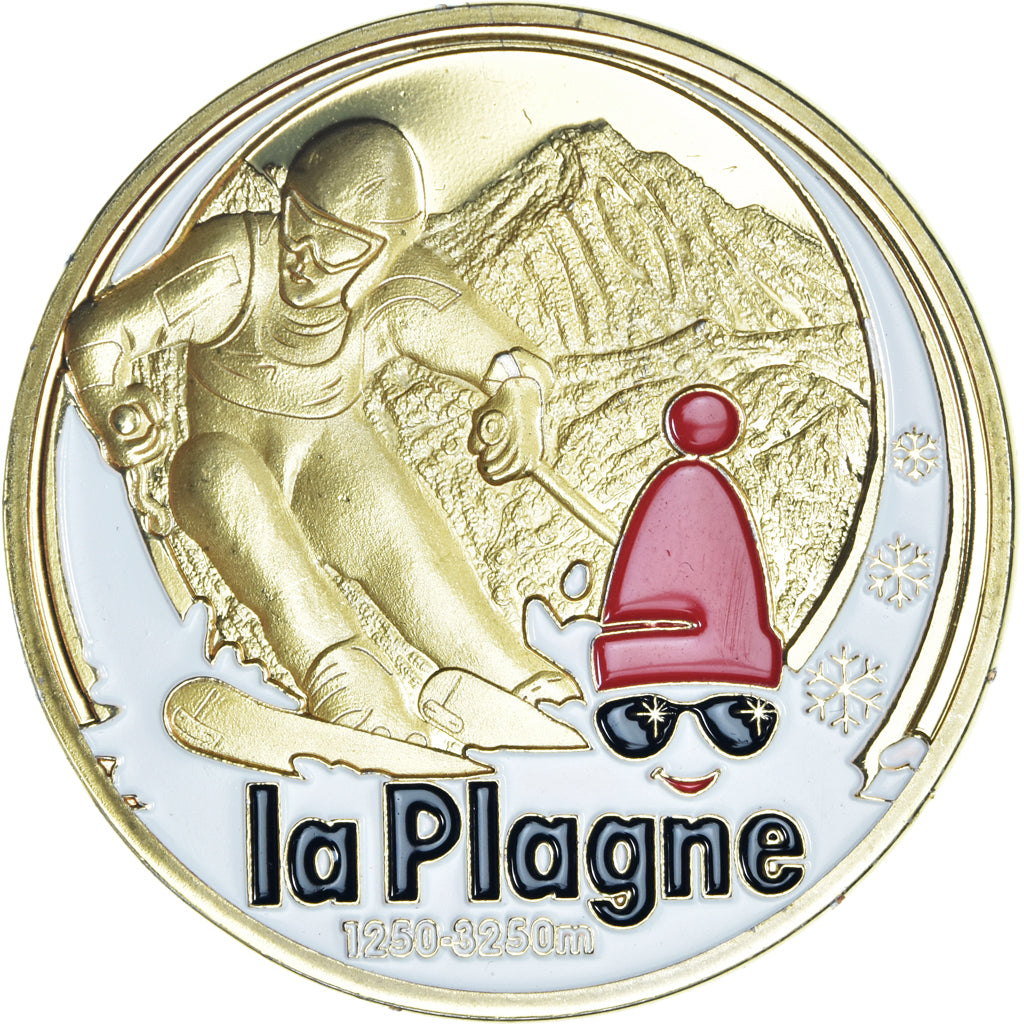 France, Token, Touristic token, Station de La Plagne, MS(65-70), Copper-nickel