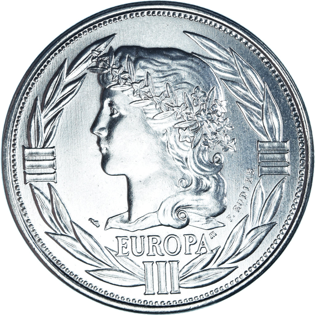 Francja, medal, Ecu Europa, Marianne, Politics, 1992, Rodier, MS(65-70)