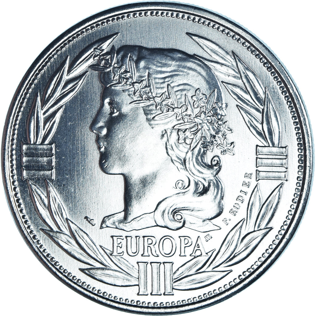 Francia, medalla, Ecu Europa, Marianne, Politics, 1991, Rodier, FDC, Cobre -