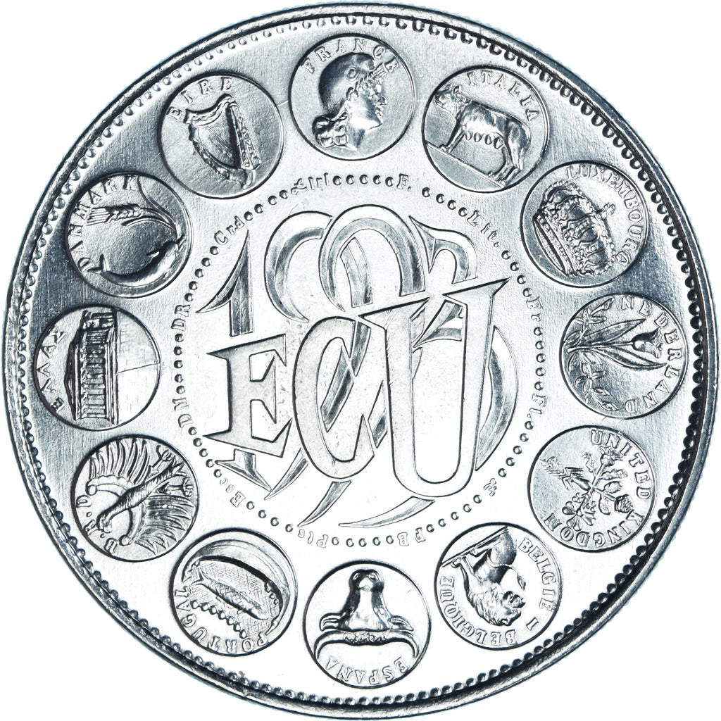 Frankreich, Medaille, Ecu Europa, Marianne, Politics, 1993, Rodier, STGL