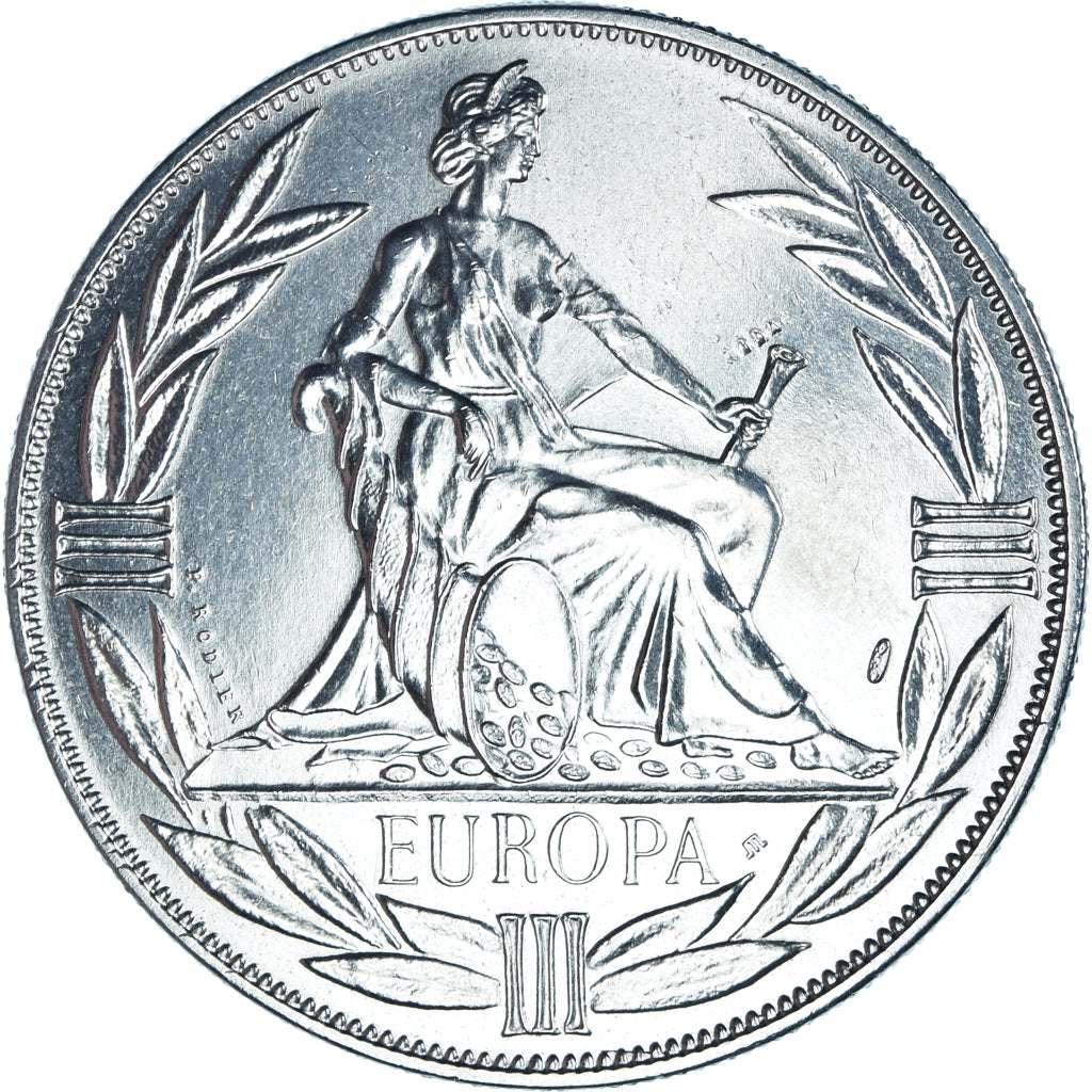 Francja, medal, Ecu Europa, Europe Assise, Politics, 1982, Rodier, MS(65-70)