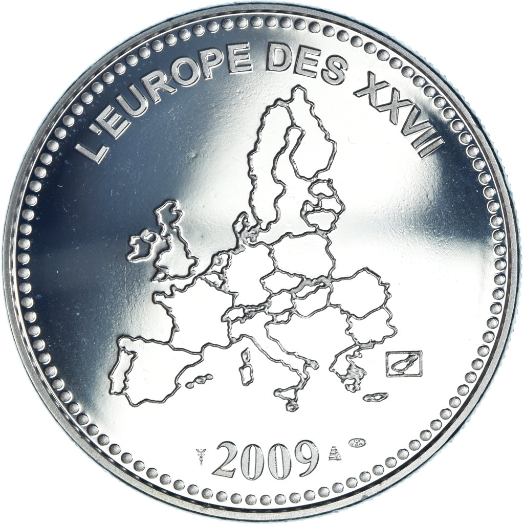 France, Médaille, 10ème Anniversaire de l'Euro des 11, Politics, 2009, FDC