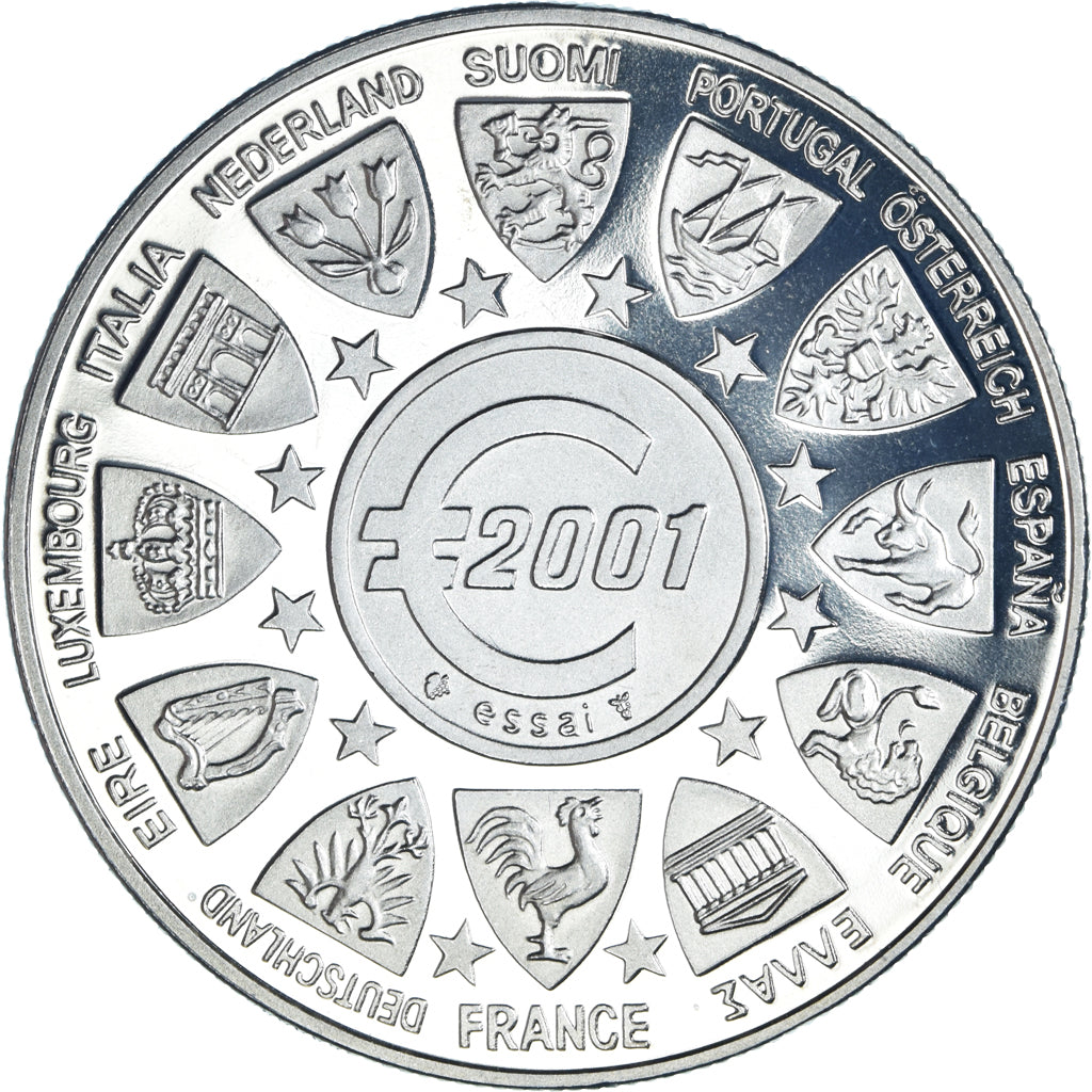 France, Médaille, L'Europe, La Semeuse, Politics, 2001, Proof, FDC