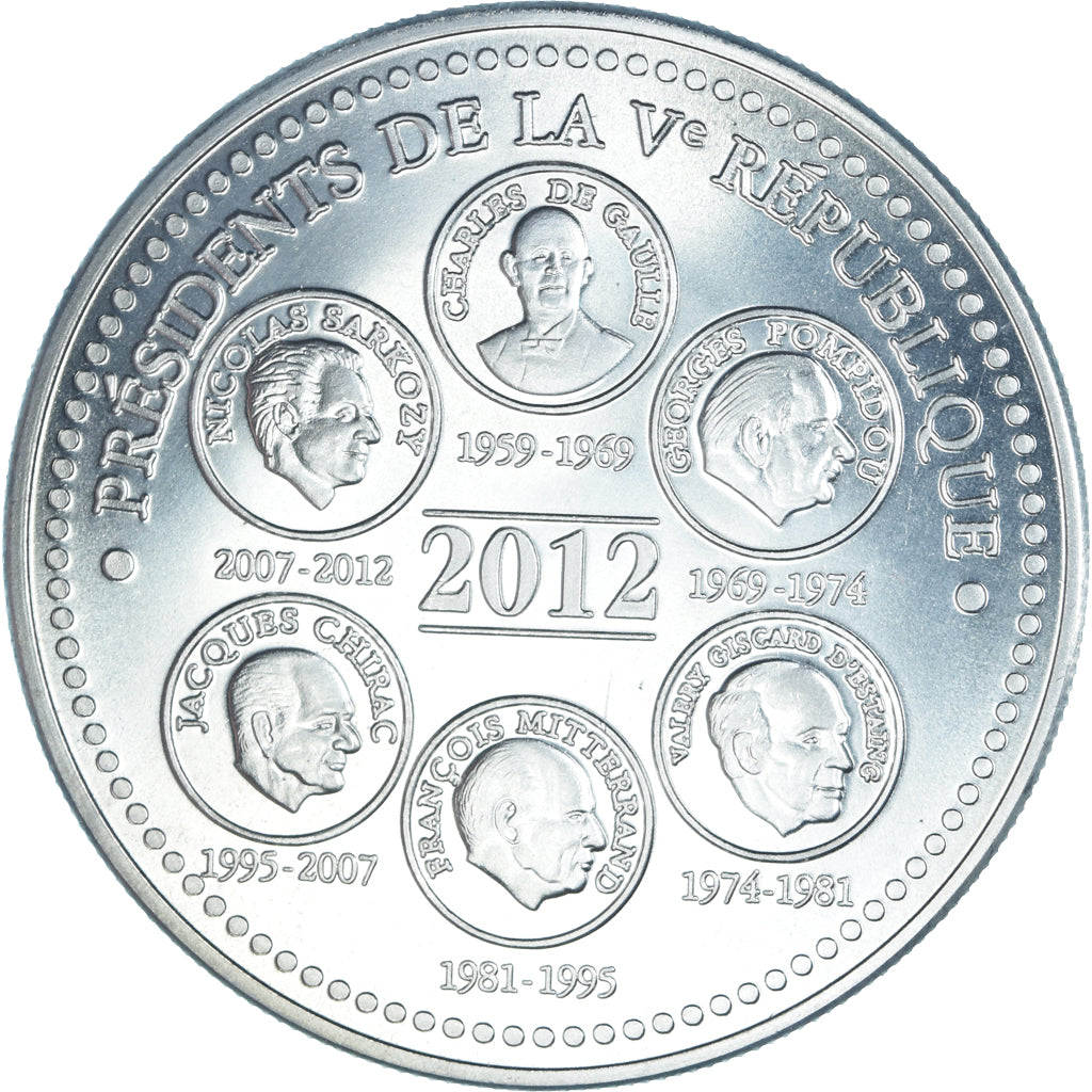 Frankreich, Medaille, L'Elysée, Politics, 2012, STGL, Kupfer-Nickel