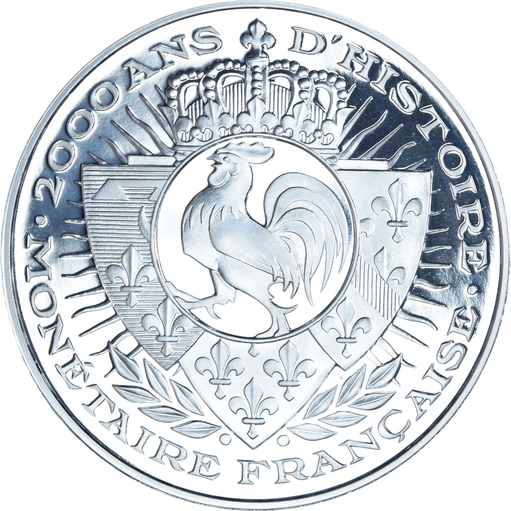 France, Médaille, Histoire Monétaire, Franc-Pied Quadruple, BE, FDC, Argent