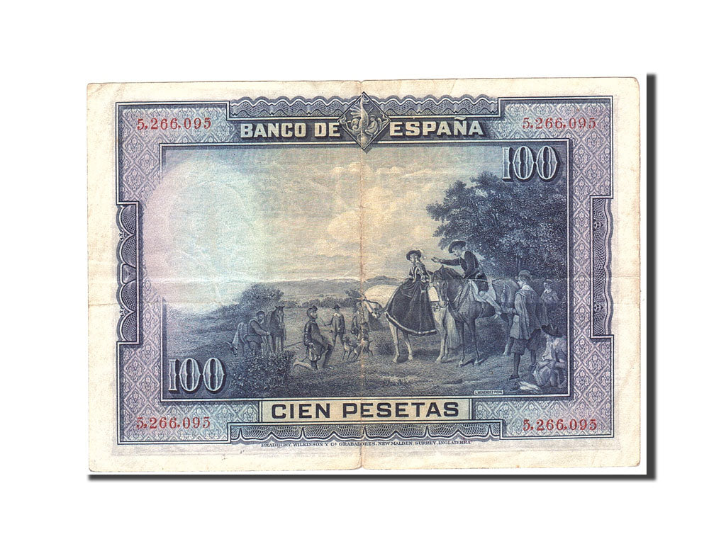 Banknote, Spain, 100 Pesetas, 1928, 1928-08-15, KM:76a, VF(20-25)