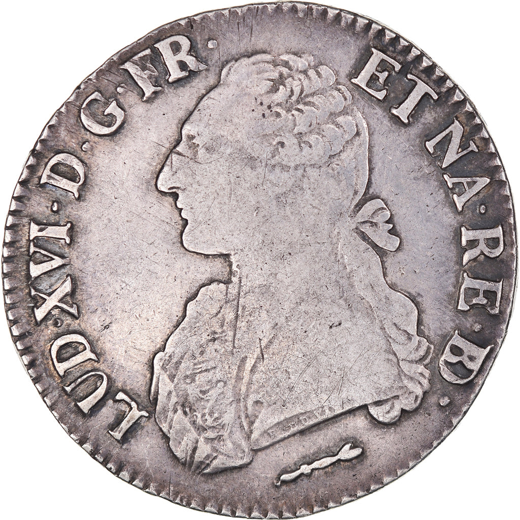 Coin, France, Louis XVI, Écu de Béarn aux branches d'olivier, Ecu, 1783, Pau