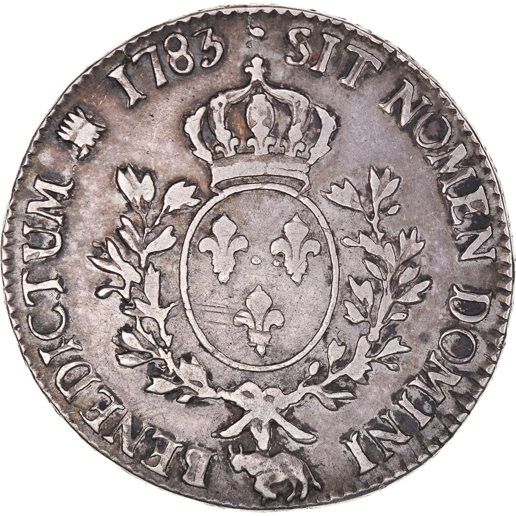 Coin, France, Louis XVI, Écu de Béarn aux branches d'olivier, Ecu, 1783, Pau