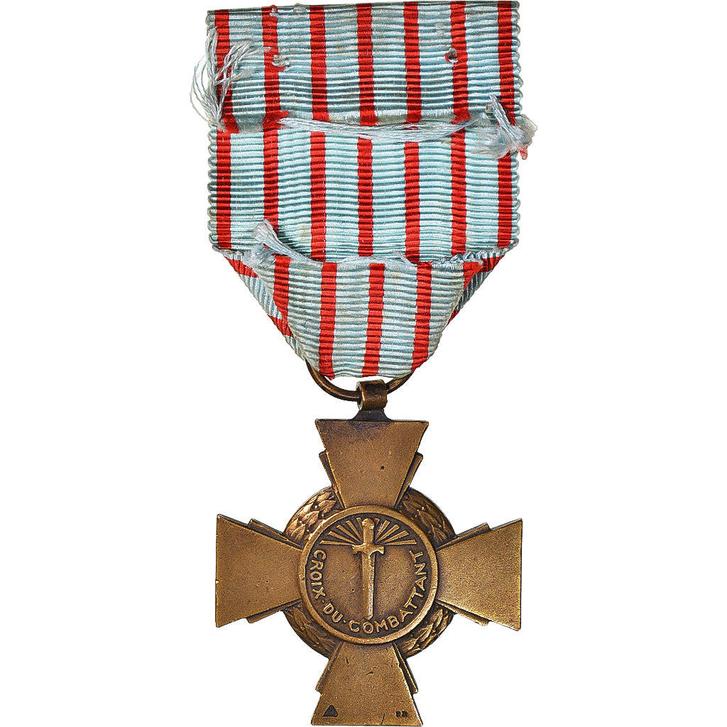 France, Croix du Combattant, Medal, Very Good Quality, Bronze, 36