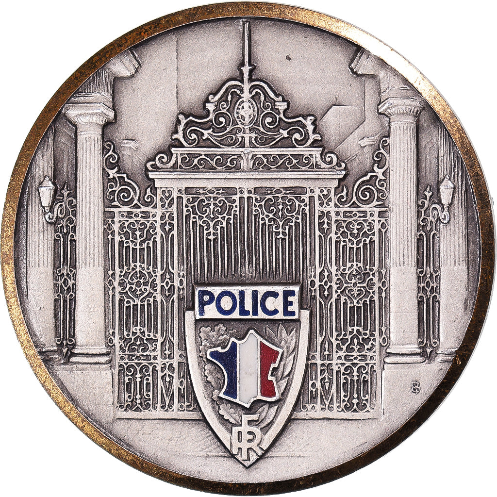 Francia, medalla, Ministère de l'Intérieur, Police, 1989, J. Balme, MBC