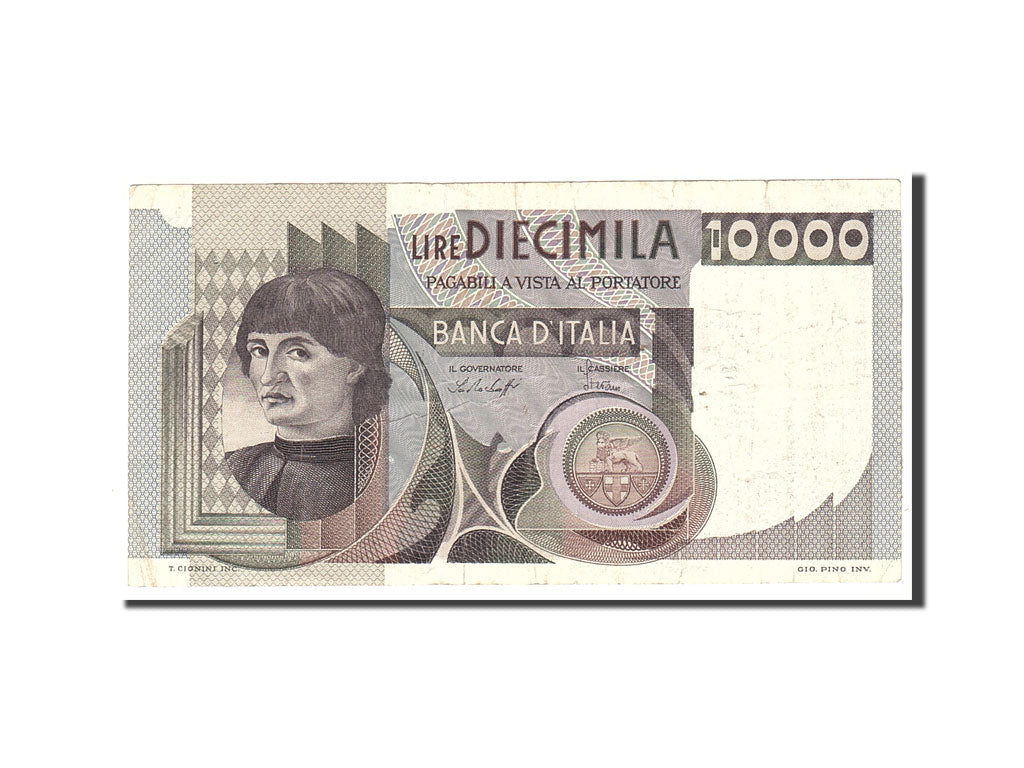 Banknot, Włochy, 10,000 Lire, 1978, 1978-12-29, KM:106a, VF(30-35)