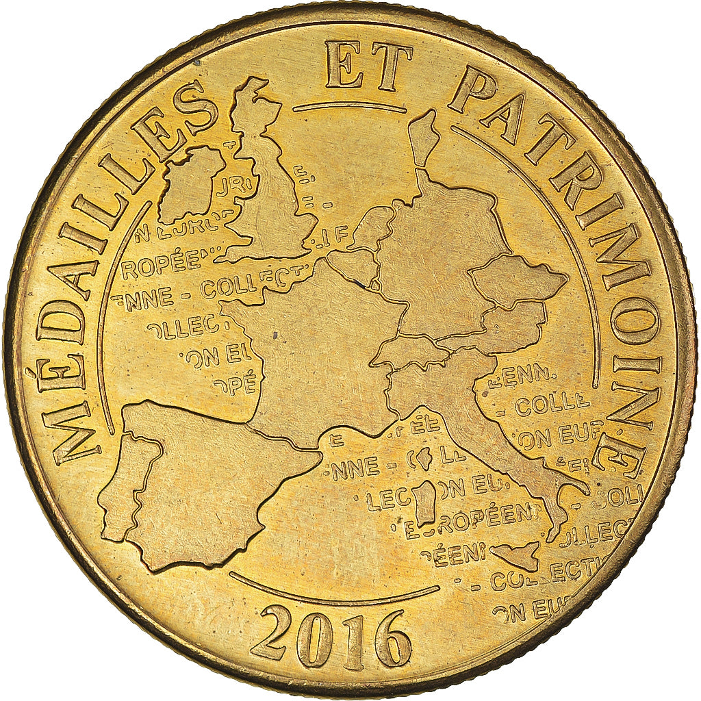 Francja, Token, Żeton turystyczny, Cathédrale Notre Dame de Reims, 2016