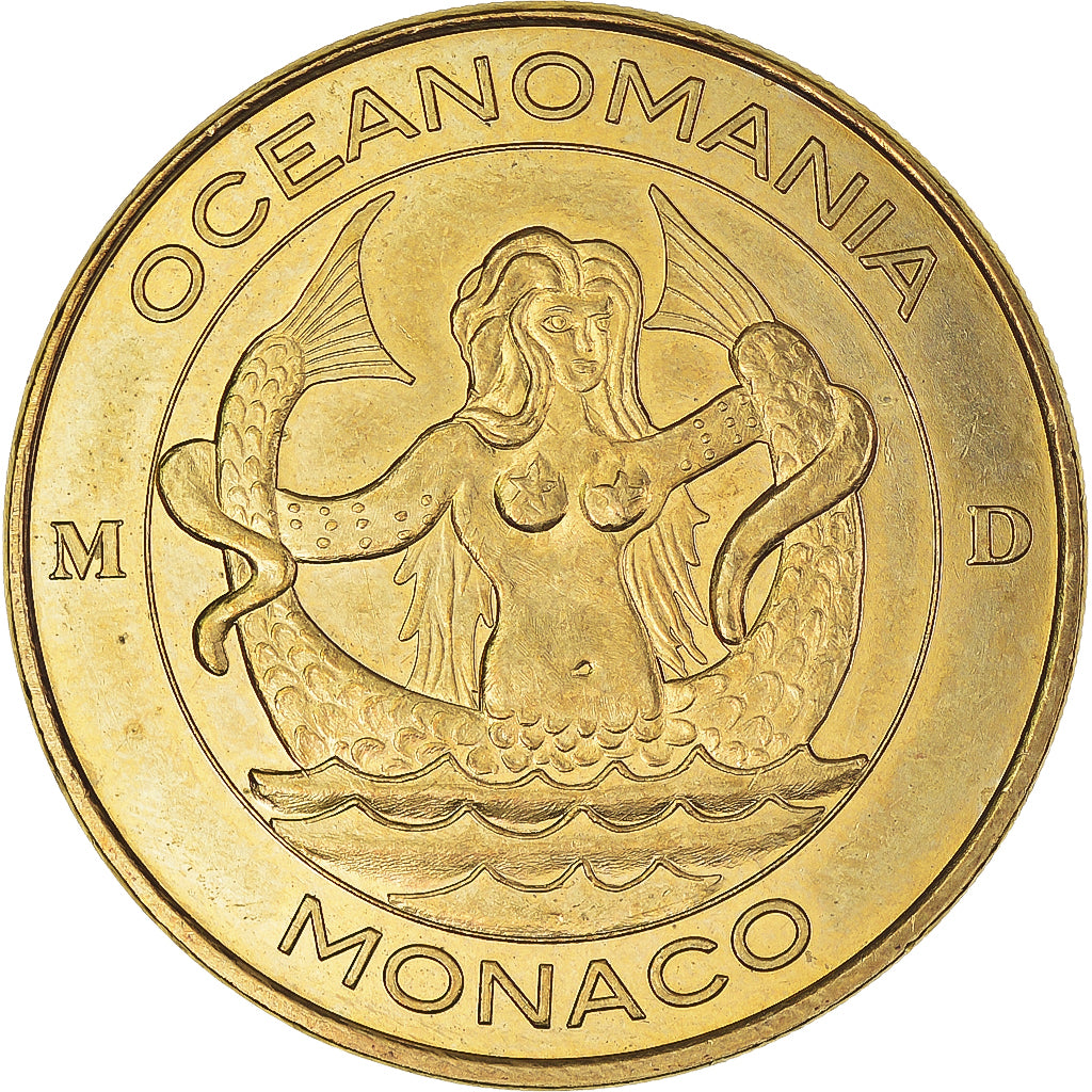 Monaco, Jeton, 98/ Océanomania - Monaco, 2015, MDP, SUP, Cupro-nickel Aluminium