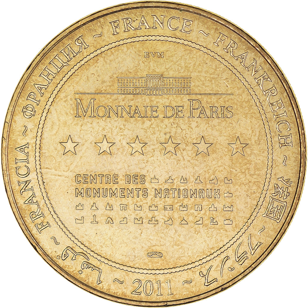 France, Token, Touristic token, 50/ Abbaye du Mont-Saint-Michel, 2011, MDP
