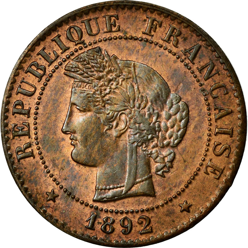 Coin, France, Cérès, Centime, 1892, Paris, MS(60-62), Bronze, Gadoury:88