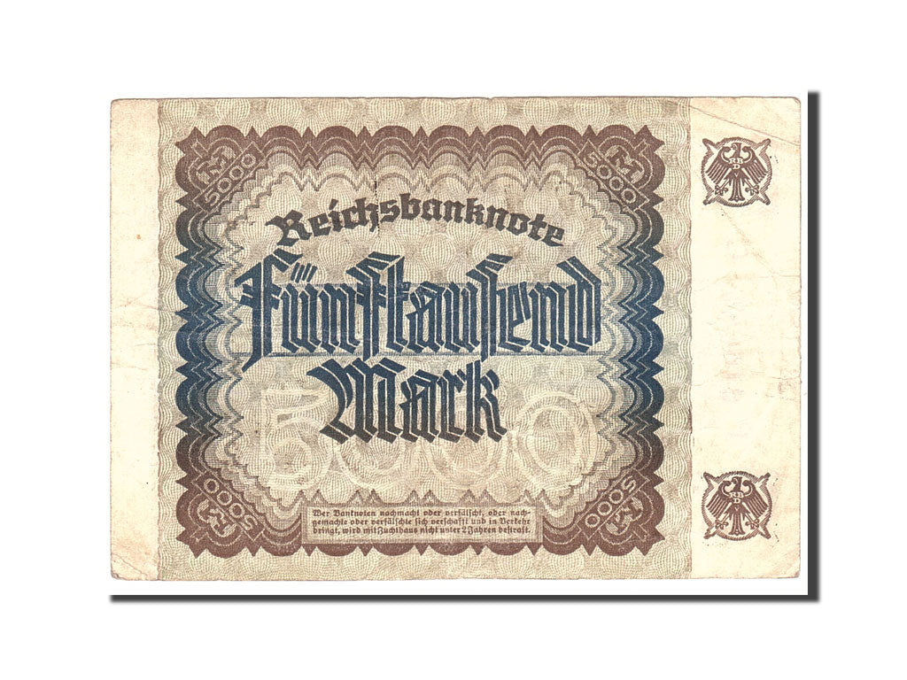 Biljet, Duitsland, 5000 Mark, 1922, 1922-12-02, KM:81a, TB