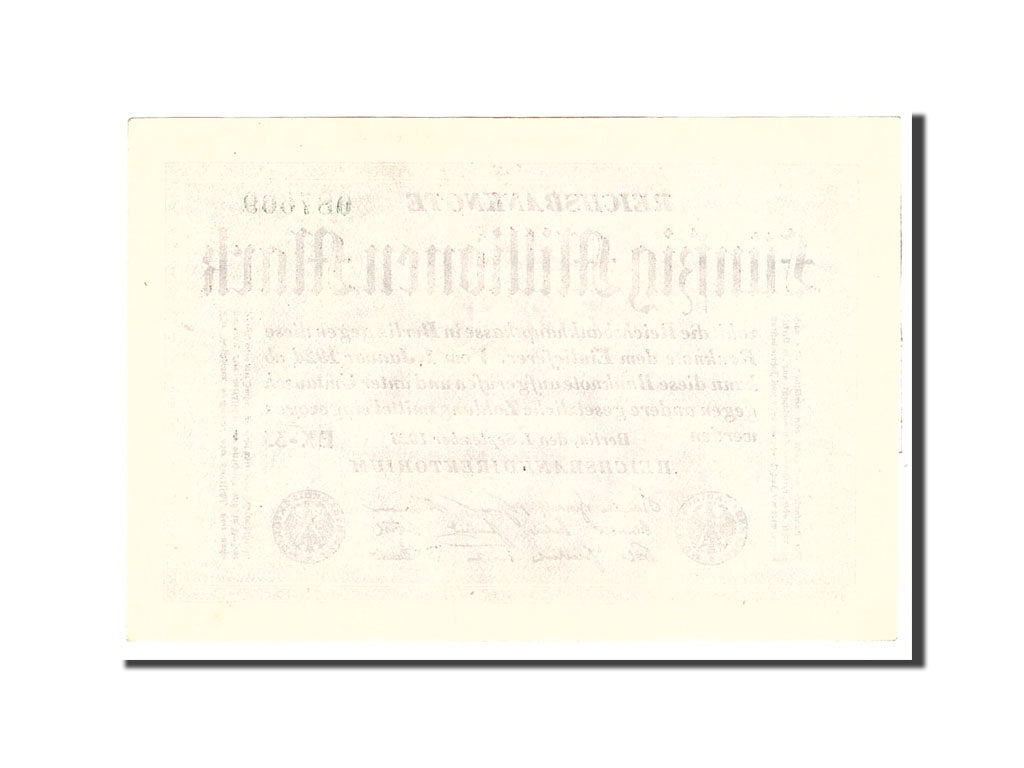 Banknote, Germany, 50 Millionen Mark, 1923, 1923-09-01, KM:109b, AU(55-58)