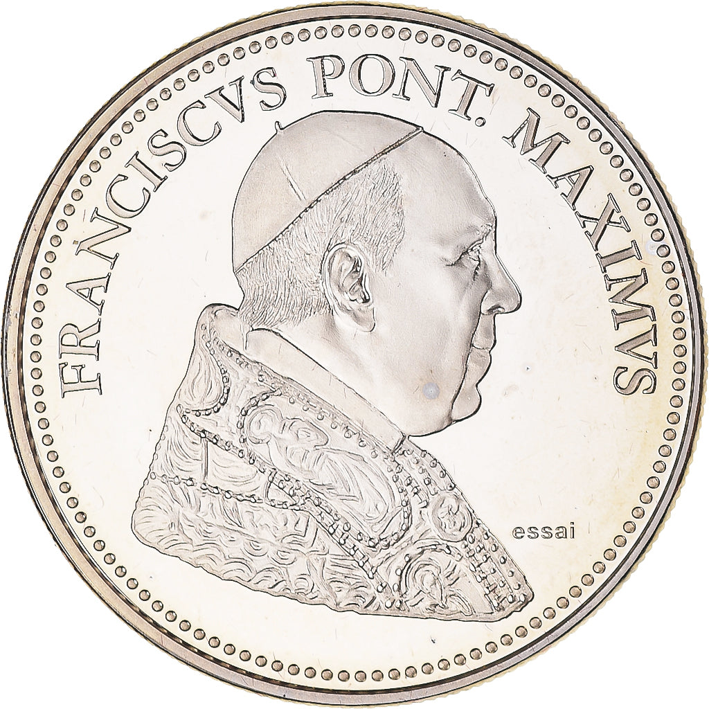 Vatican, Medal, Le Pape François, Religions & beliefs, MS(65-70), Copper-nickel