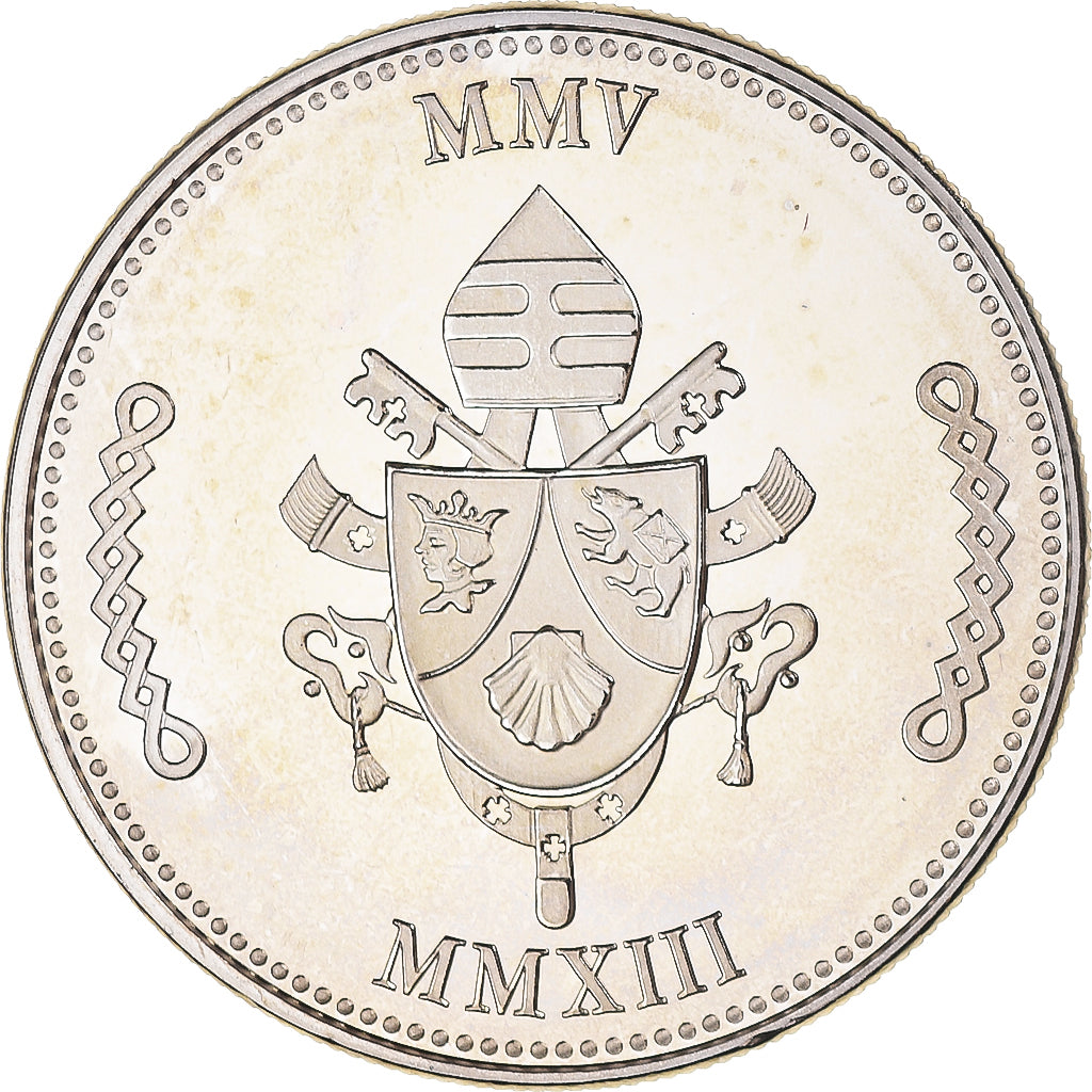 Vaticano, medalha, Le Pape Benoit XVI, Crenças e religiões, MS(64)