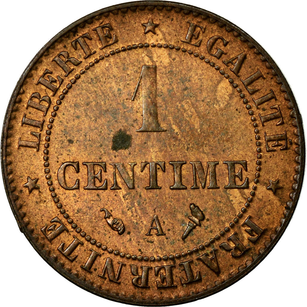 Coin, France, Cérès, Centime, 1897, Paris, MS(60-62), Bronze, Gadoury:88