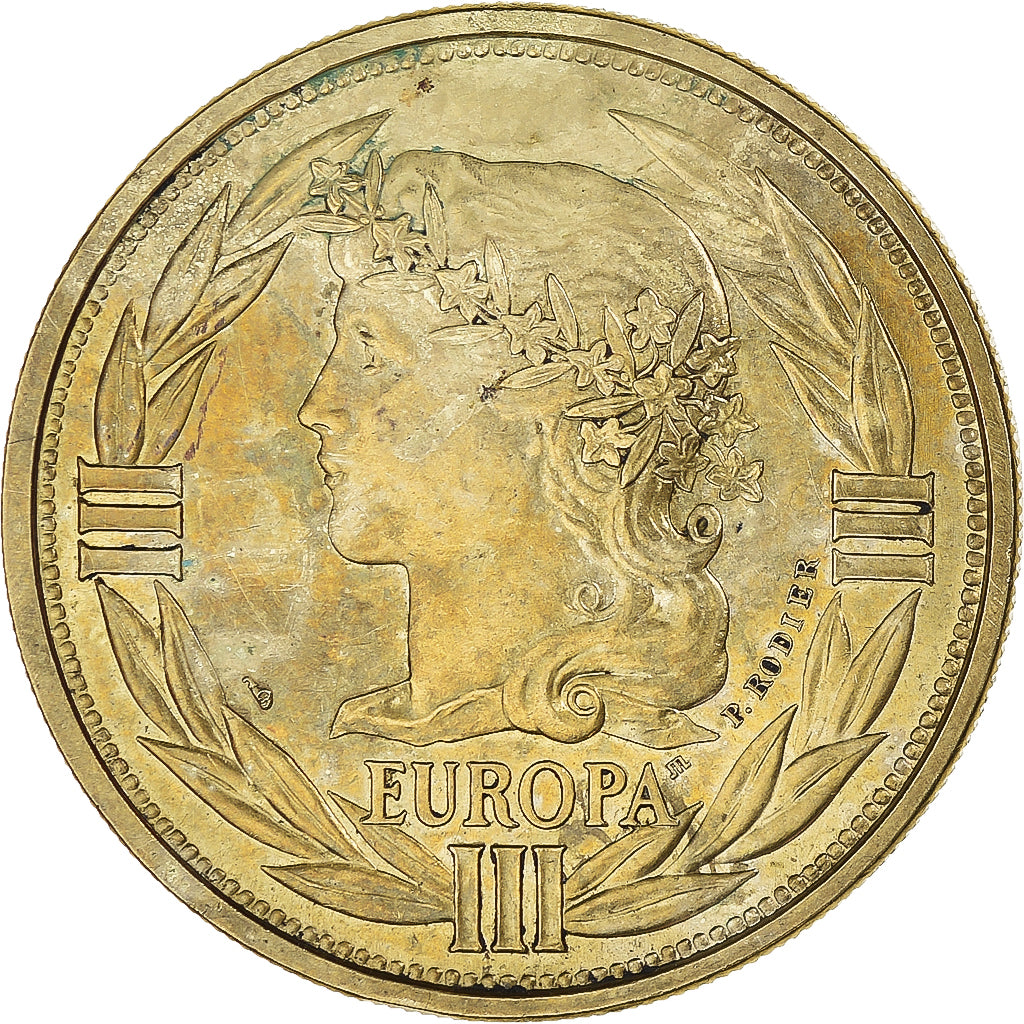 Francia, medaglia, Ecu Europa, Marianne, Politics, 1992, Rodier, BB+, Bronze