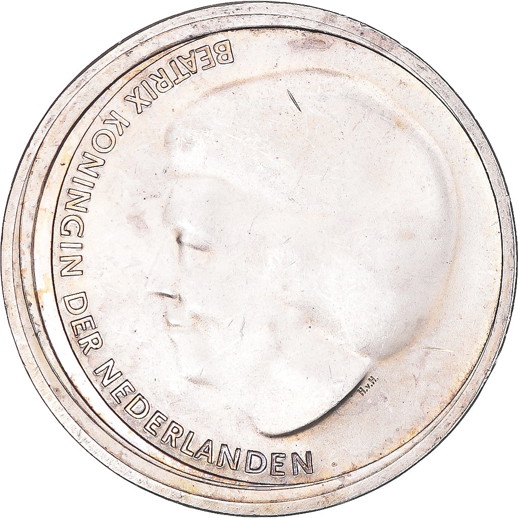 Niederlande, 10 Euro, 2002, VZ, Silber